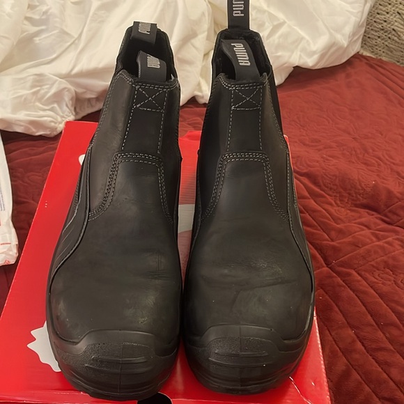 NWB New with‎ defects Puma Safety Mens 10.5 Tanami Electrical Hazard Black Boots - Picture 2 of 16